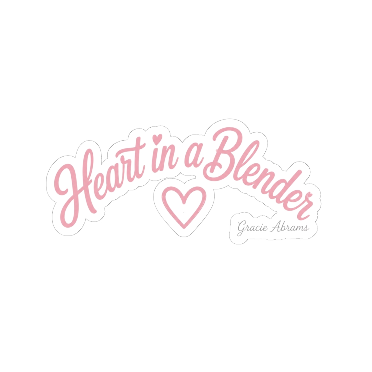 Gracie Abrams "Heart in a Blender" Sticker - Official Stickers merchandise