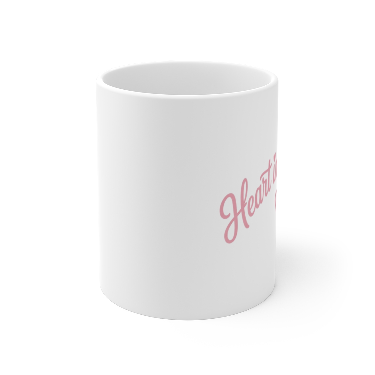 Gracie Abrams "Heart in a Blender" White Mug - alternate angle 1, merchandise
