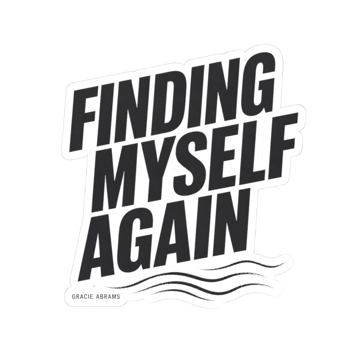 Gracie Abrams "Finding Myself Again" Sticker - alternate angle 1, merchandise