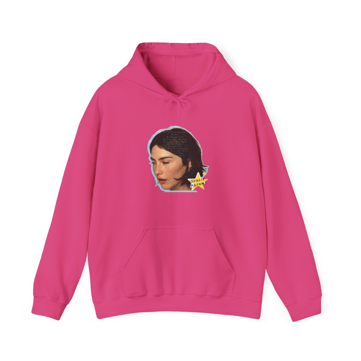 Gracie Abrams Big Face Hoodie - alternate angle 3, merchandise