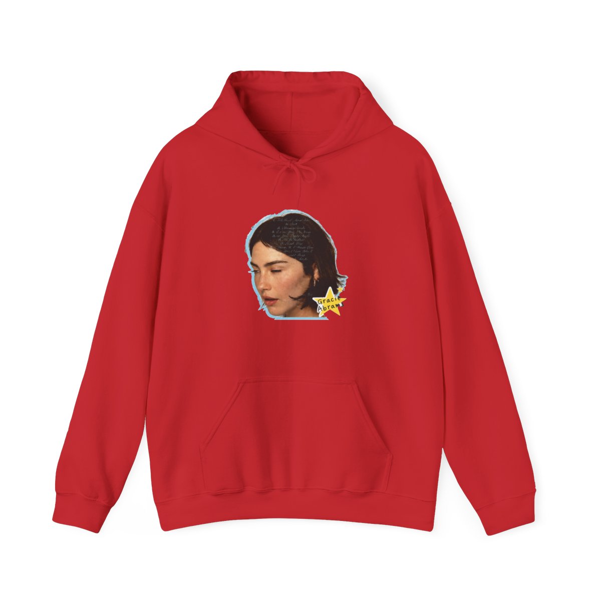 Gracie Abrams Big Face Hoodie - alternate angle 2, merchandise