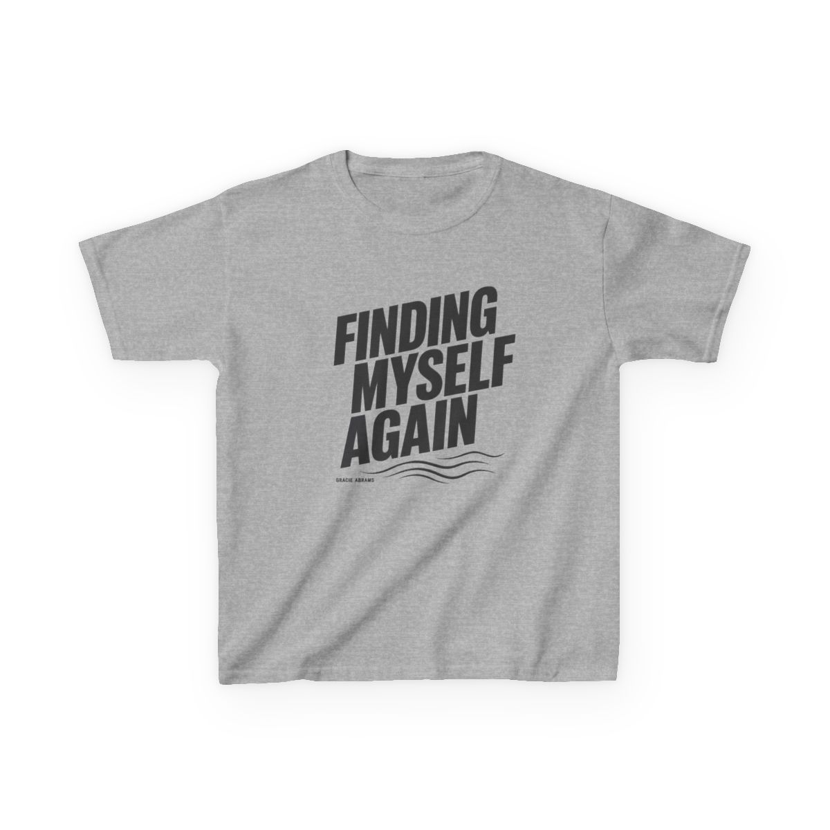 Gracie Abrams "Finding Myself Again" Unisex Kids Tee - alternate angle 2, merchandise