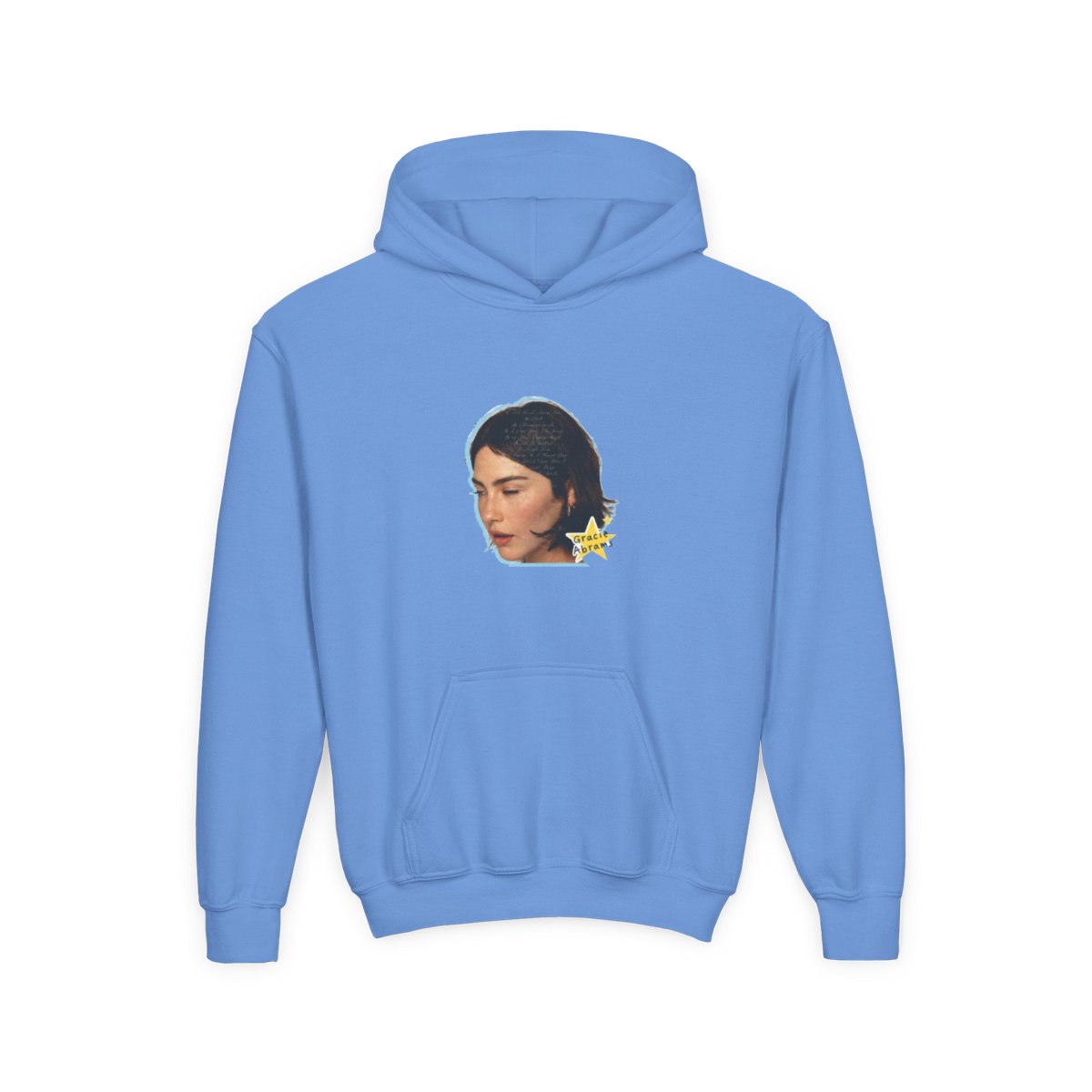 Gracie Abrams Big Face Kids Hoodie - alternate angle 4, merchandise