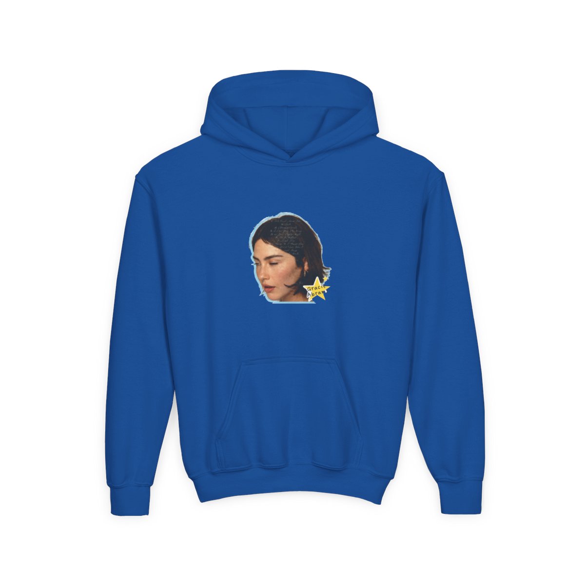 Gracie Abrams Big Face Kids Hoodie - alternate angle 5, merchandise