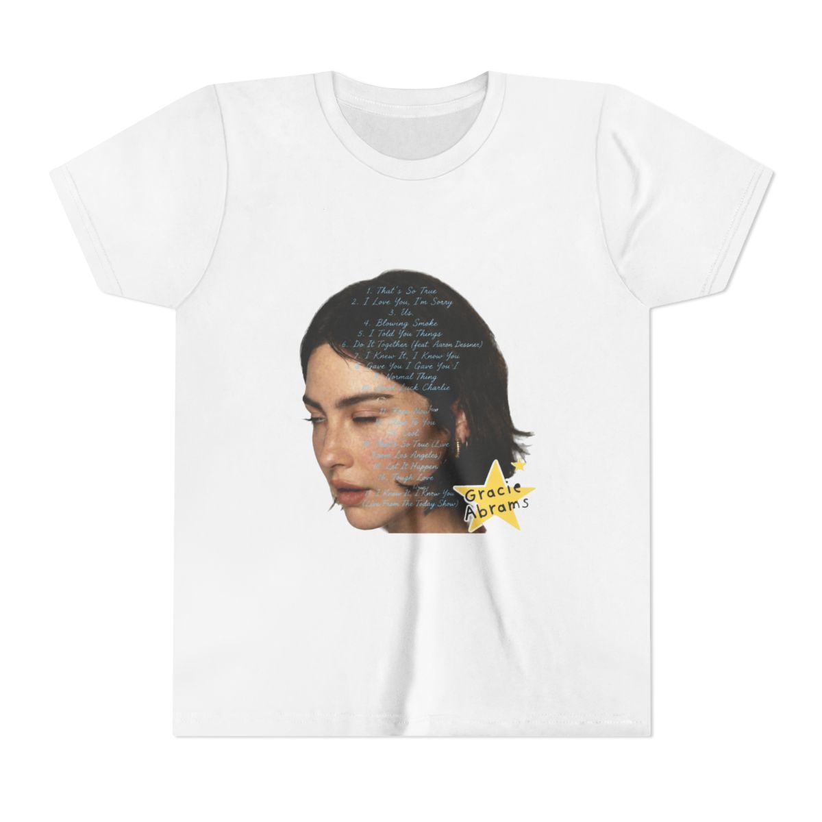 Gracie Abrams Big Face Kids T Shirt