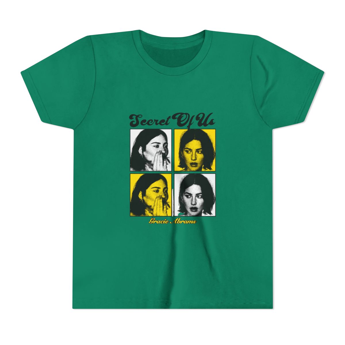 Gracie Abrams Secret Kids T Shirt - alternate angle 2, merchandise