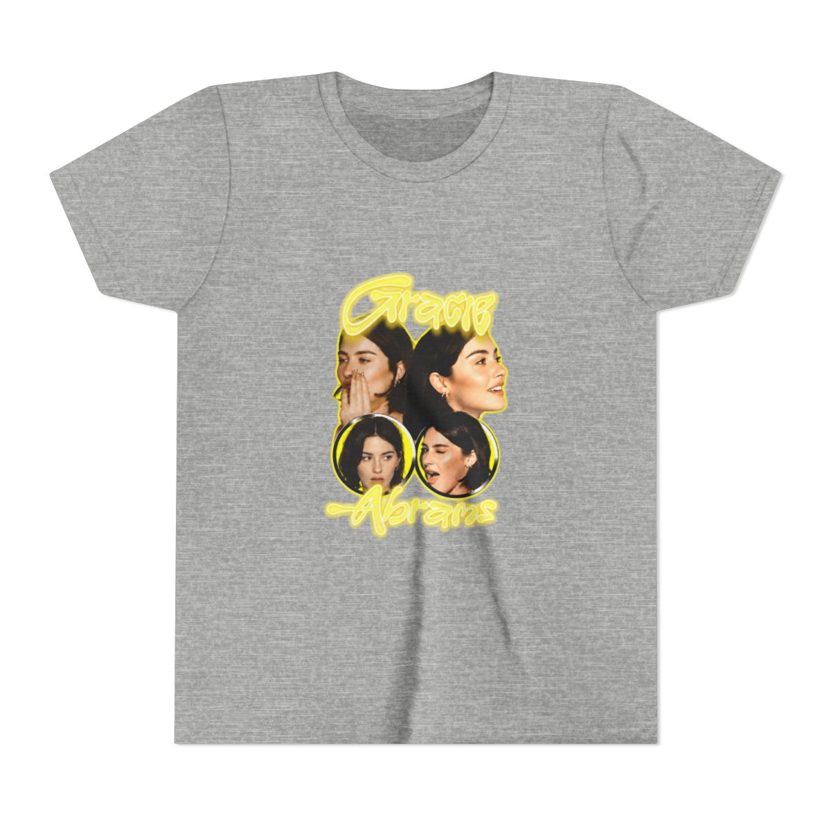 Yellow Grunge - Gracie Abrams Kids T Shirt - alternate angle 5, merchandise