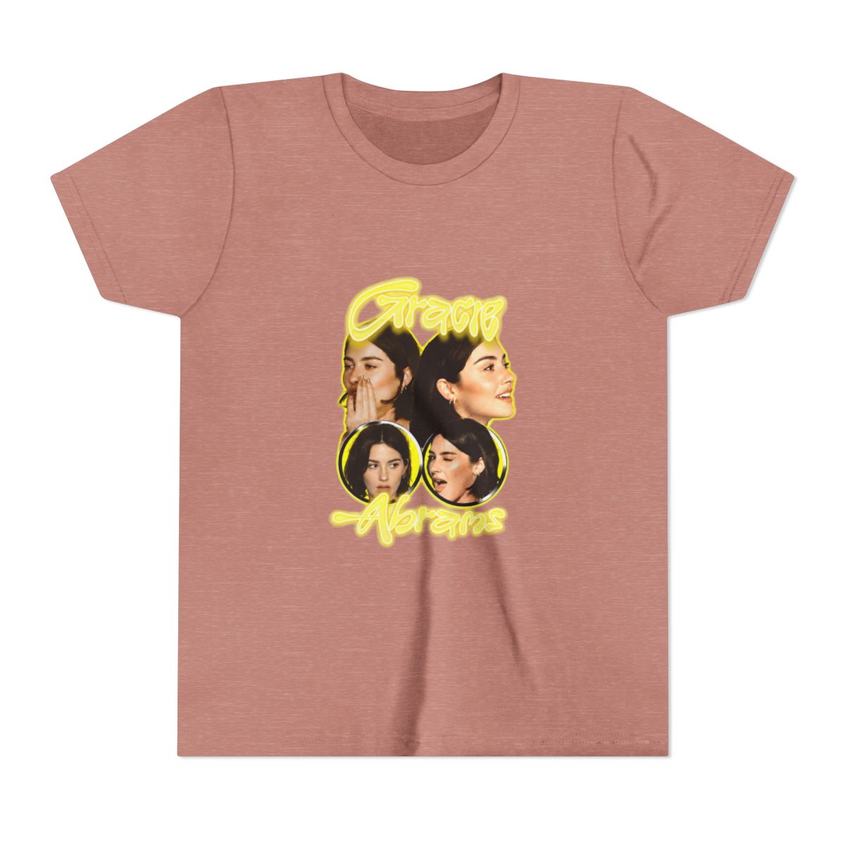 Yellow Grunge - Gracie Abrams Kids T Shirt - alternate angle 2, merchandise